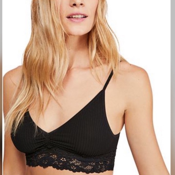 LAST ONE💥FREE PEOPLE STEVIE LACE TRIM BRALETTE - Picture 2 of 4